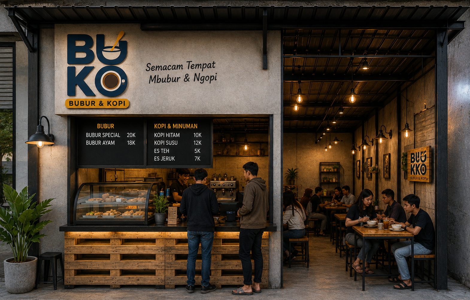 Suasana BUKO Bubur dan Kopi